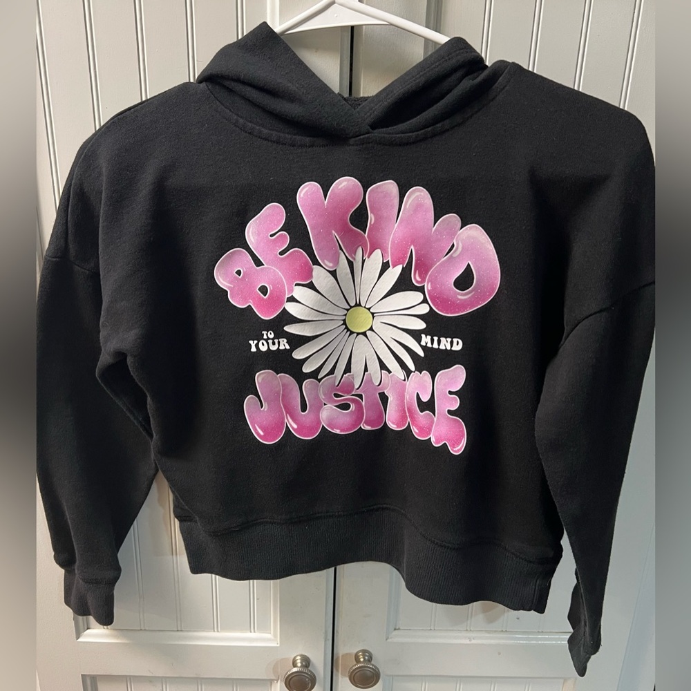 Justice Black Hoodie “Be Kind”